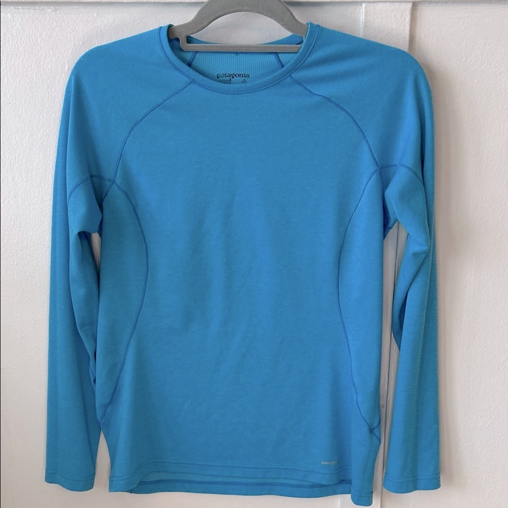 Patagonia Capilene 3 Midweight Women’s Blue Long Sleeve Top Small